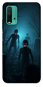 Чехол Happy zombies для Xiaomi Redmi Note 9 4G