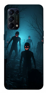 Чехол Happy zombies для Oppo Reno 5 4G