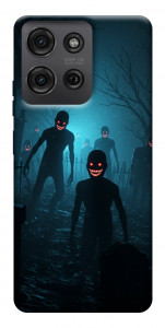 Чехол Happy zombies для Motorola Moto G75 5G