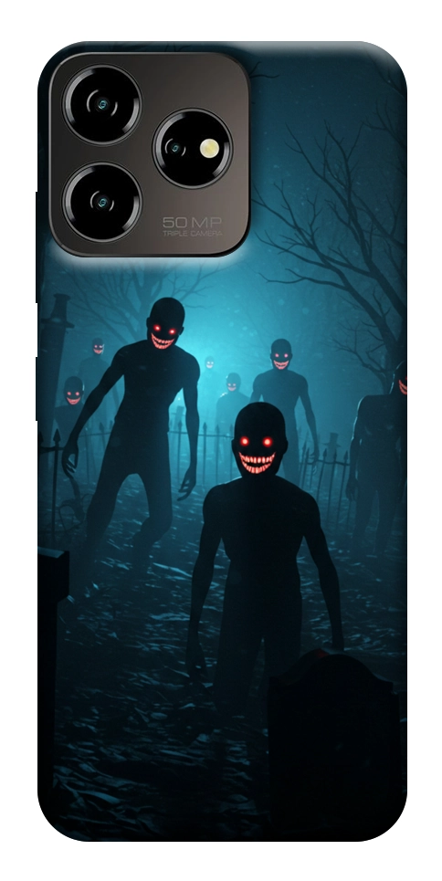 Чехол Happy zombies для ZTE Blade V50 Design 4G