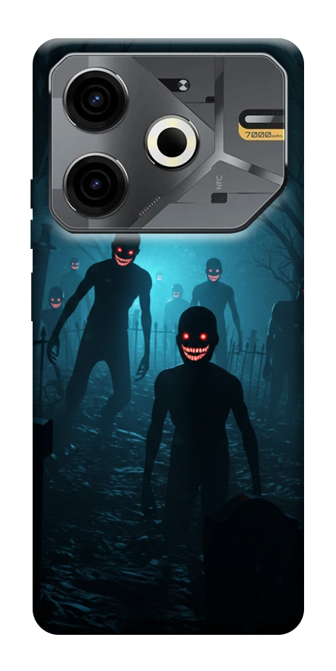 Чехол Happy zombies для TECNO Pova 6 Neo (LI6)