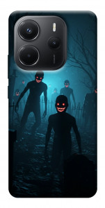 Чехол Happy zombies для Xiaomi Redmi Note 14 4G (Europe version)