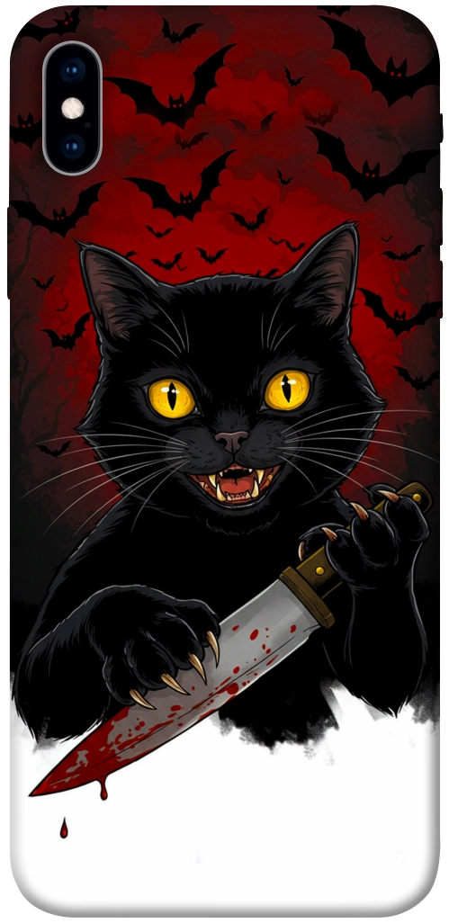 Чехол Horror lucky cat для iPhone XS Max