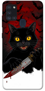 Чехол Horror lucky cat для Galaxy A21s (2020)