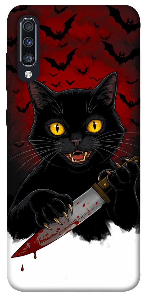 Чехол Horror lucky cat для Galaxy A70 (2019)