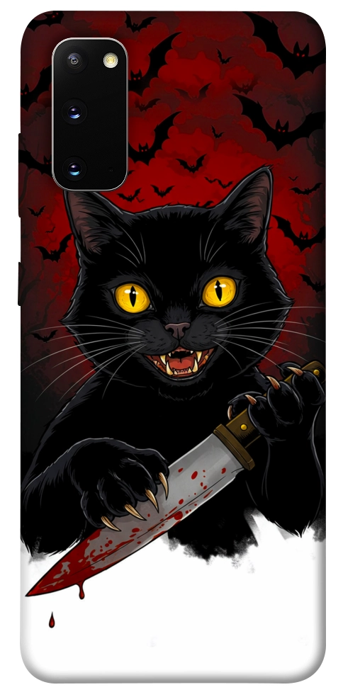 Чехол Horror lucky cat для Galaxy S20 (2020)
