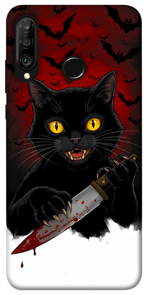 Чехол Horror lucky cat для Huawei P30 Lite