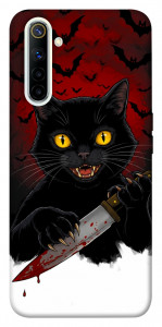 Чехол Horror lucky cat для Realme 6