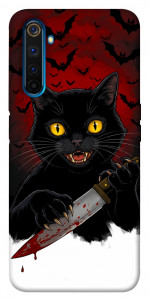 Чехол Horror lucky cat для Realme 6 Pro