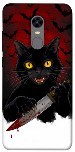 Чехол Horror lucky cat для Xiaomi Redmi Note 5 (Single Camera)