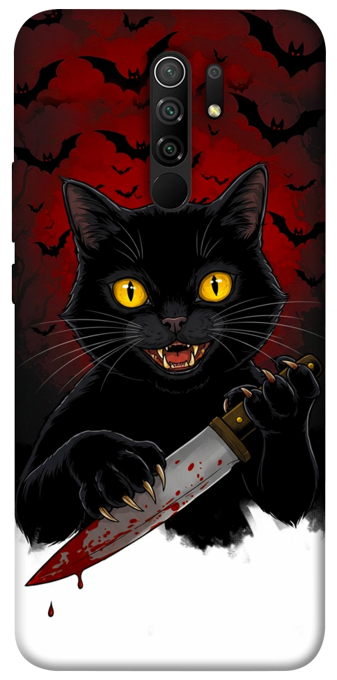 Чехол Horror lucky cat для Xiaomi Redmi 9
