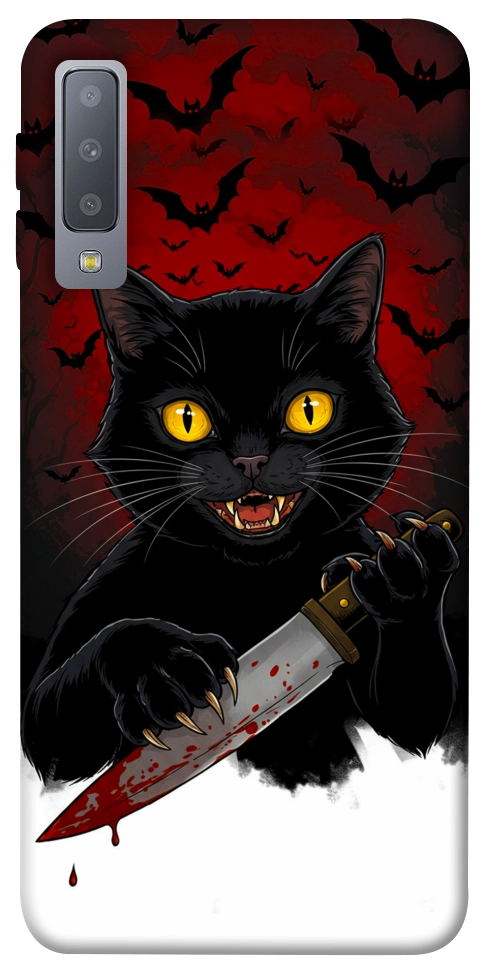 Чохол Horror lucky cat для Galaxy A7 (2018)