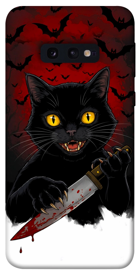 Чехол Horror lucky cat для Galaxy S10e