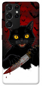 Чехол Horror lucky cat для Galaxy S21 Ultra