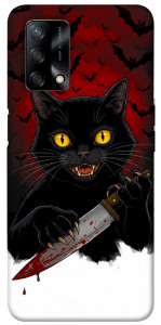Чехол Horror lucky cat для Oppo A74 4G