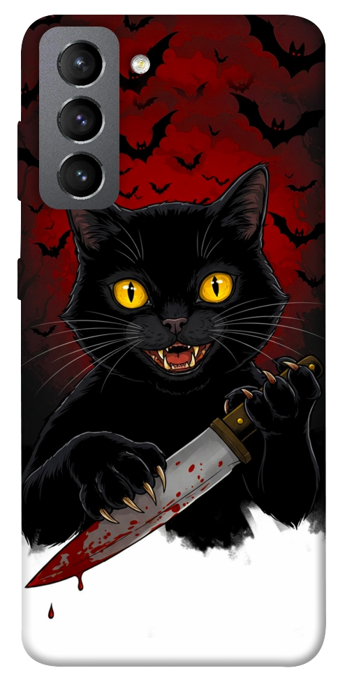 Чехол Horror lucky cat для Galaxy S21 FE