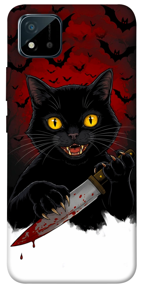 Чехол Horror lucky cat для Realme C11 (2021)