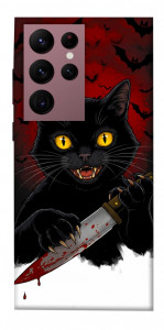 Чехол Horror lucky cat для Galaxy S22 Ultra