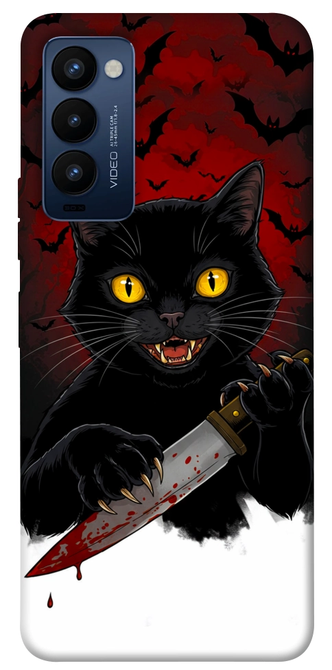 Чохол Horror lucky cat для TECNO Camon 18