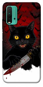 Чехол Horror lucky cat для Xiaomi Redmi Note 9 4G