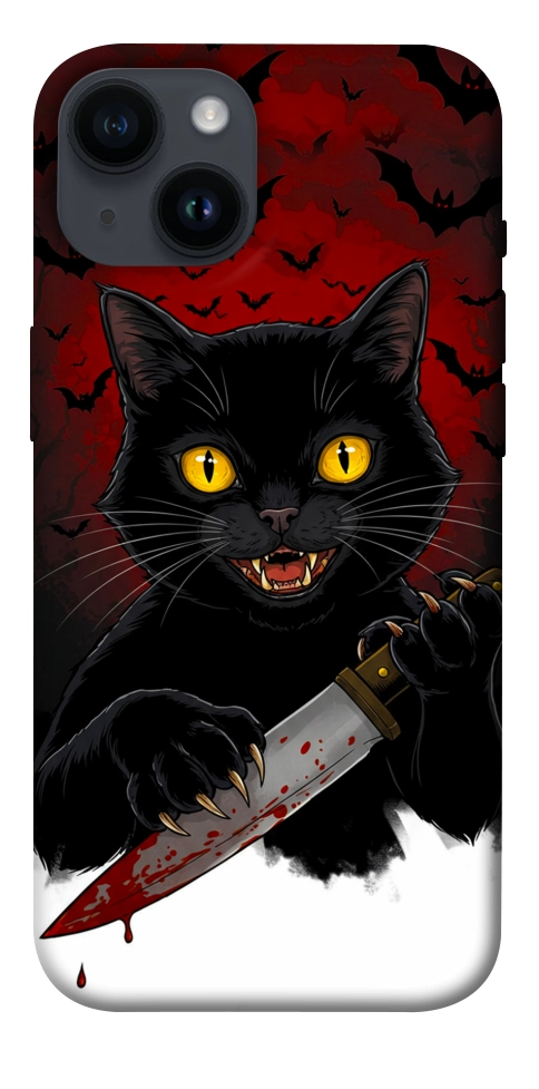 Чохол Horror lucky cat для iPhone 14