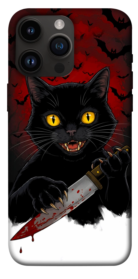 Чехол Horror lucky cat для iPhone 14 Pro Max