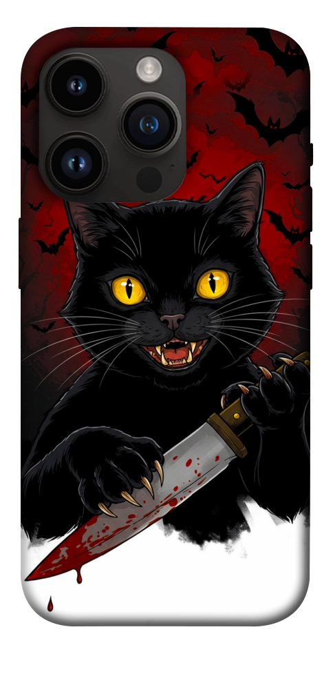 Чохол Horror lucky cat для iPhone 14 Pro