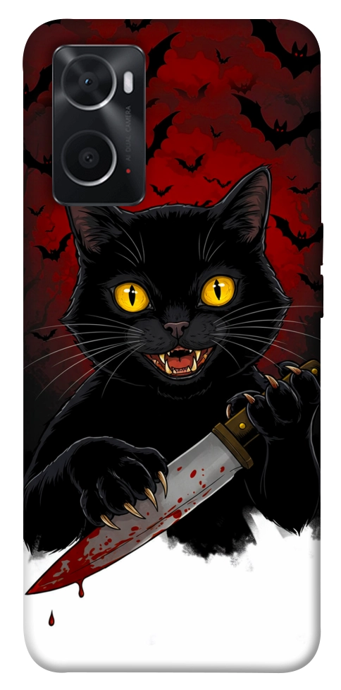 Чехол Horror lucky cat для Oppo A76 4G