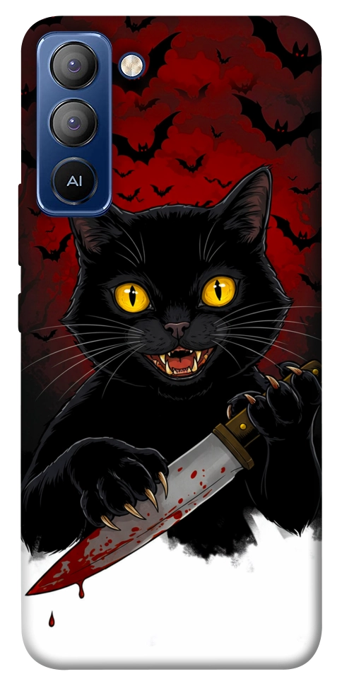 Чохол Horror lucky cat для TECNO Pop 5 Pro