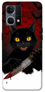 Чохол Horror lucky cat для Oppo Reno 7 4G