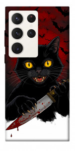 Чехол Horror lucky cat для Galaxy S23 Ultra