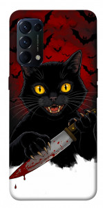 Чехол Horror lucky cat для Oppo Reno 5 4G