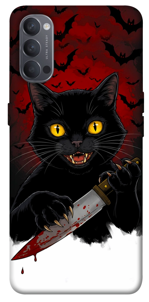 Чохол Horror lucky cat для Oppo Reno 4