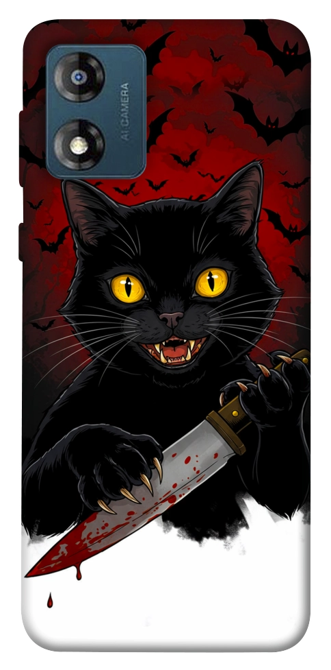 Чохол Horror lucky cat для Motorola Moto E13