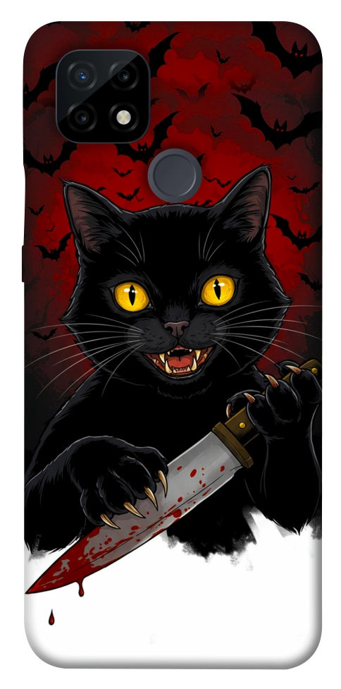 Чехол Horror lucky cat для Realme C21