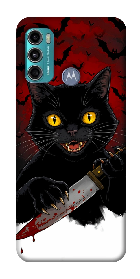 Чехол Horror lucky cat для Motorola Moto G60