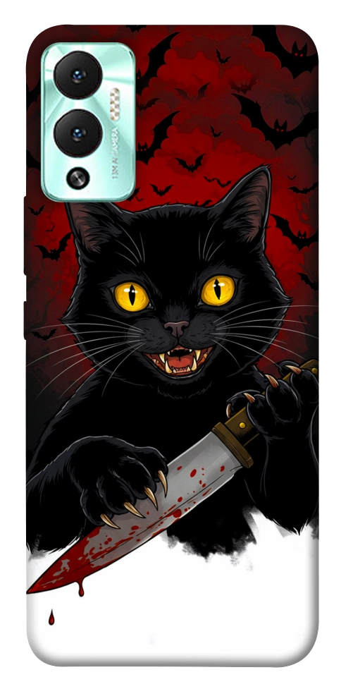 Чехол Horror lucky cat для Infinix Hot 12 Play