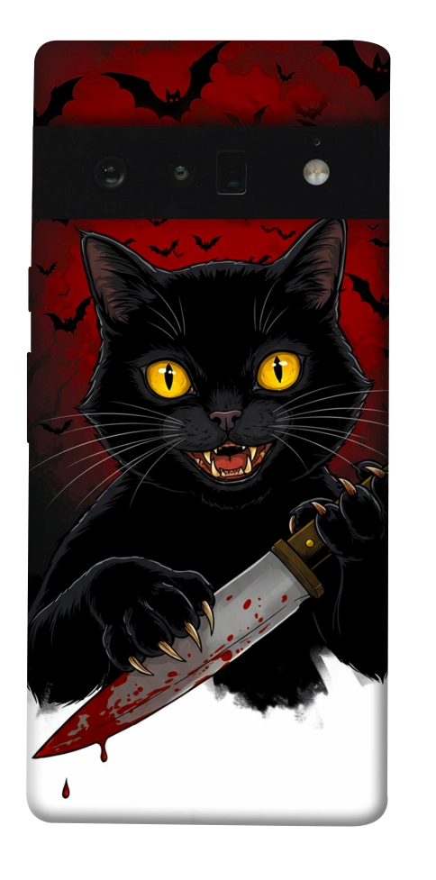 Чехол Horror lucky cat для Google Pixel 6 Pro