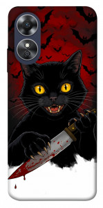 Чехол Horror lucky cat для Oppo A17
