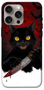 Чехол Horror lucky cat для iPhone 15 Pro Max