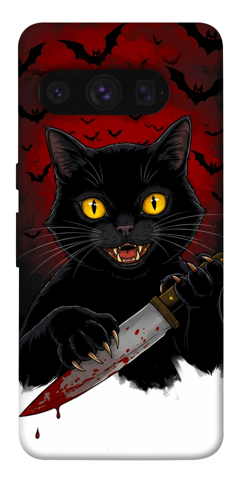Чехол Horror lucky cat для Google Pixel 8 Pro