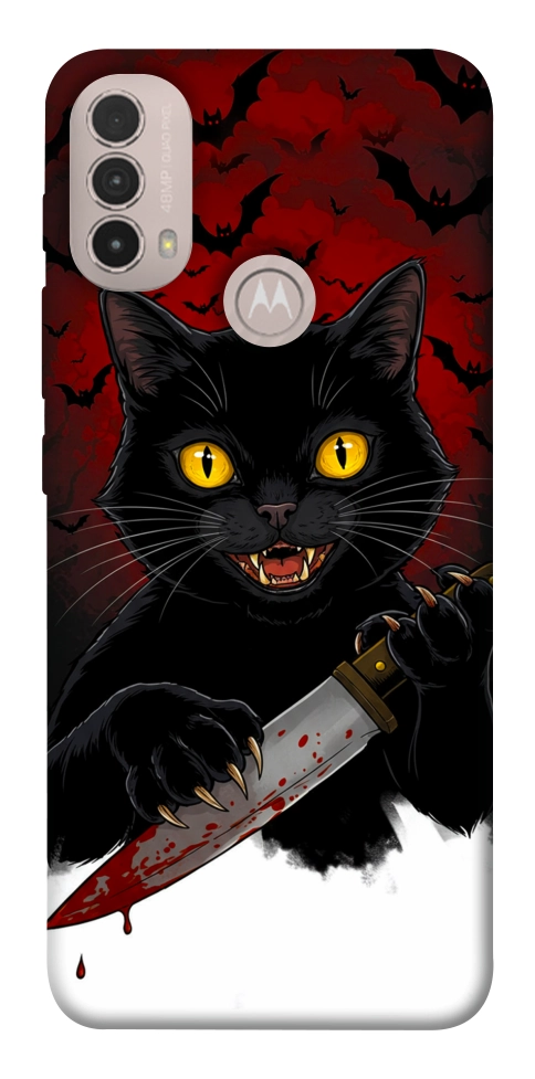 Чехол Horror lucky cat для Motorola Moto E30