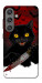 Чехол Horror lucky cat для Galaxy S24