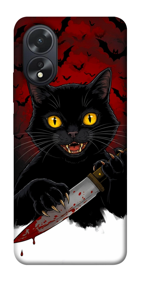 Чехол Horror lucky cat для Oppo A38