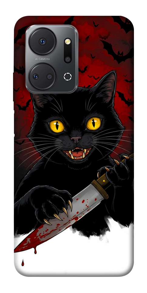 Чехол Horror lucky cat для Huawei Honor X7a