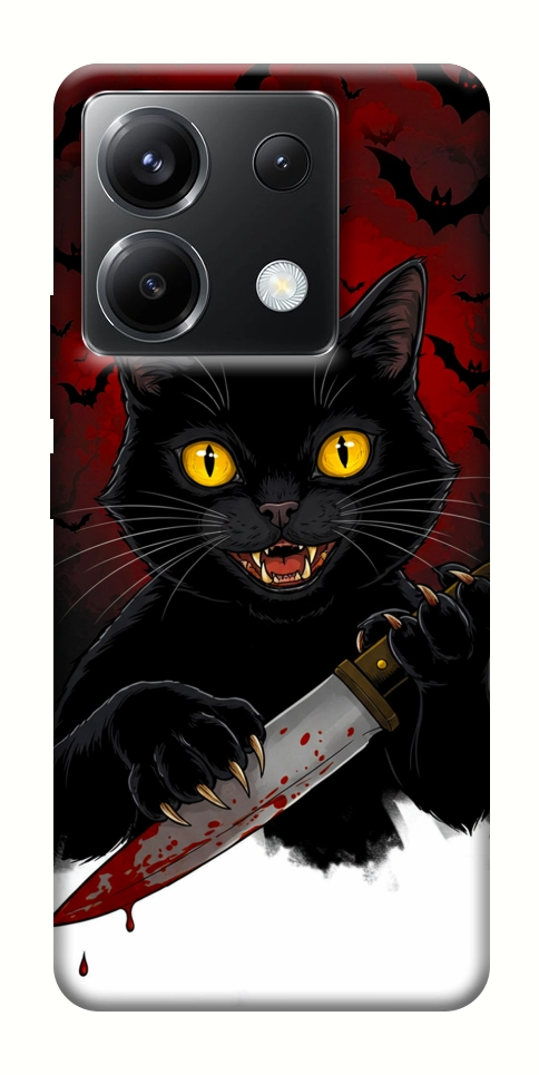 Чехол Horror lucky cat для Xiaomi Poco X6