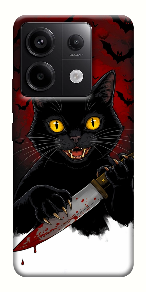 Чехол Horror lucky cat для Xiaomi Redmi Note 13 Pro 4G