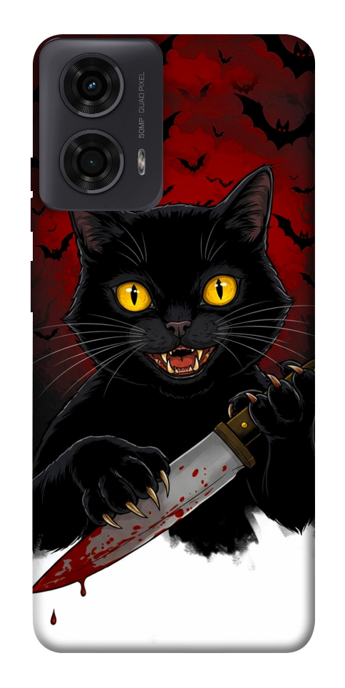 Чехол Horror lucky cat для Motorola Moto G24