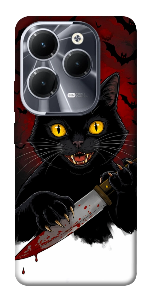 Чехол Horror lucky cat для Infinix Hot 40