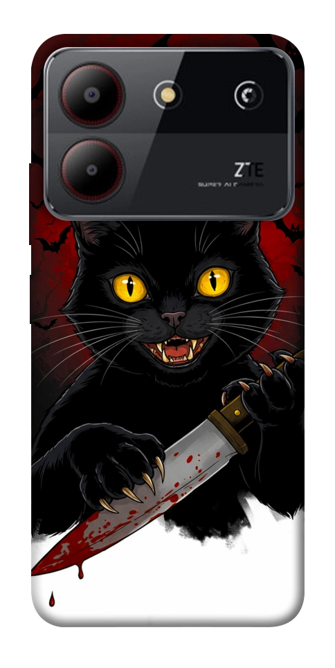 Чехол Horror lucky cat для ZTE Blade A54 4G
